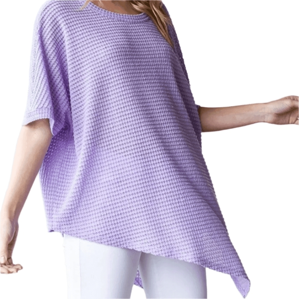 HEIMISH USA Lavender Waffle Knit Tunic